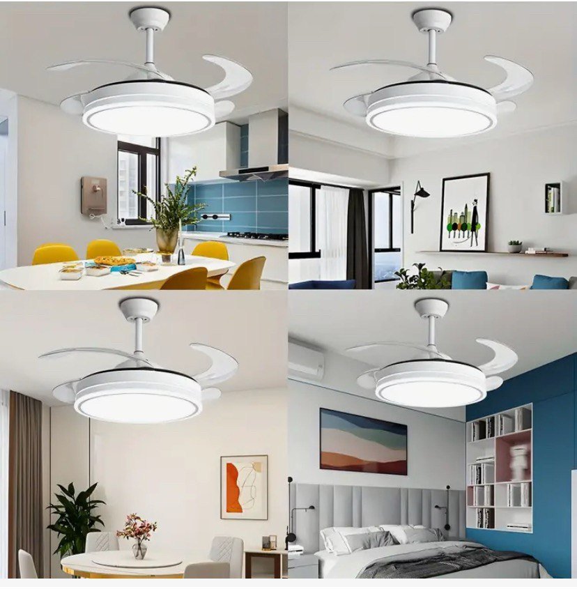 Smart Ceiling Fan with Remote and LED Light - Image 2