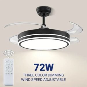 Smart Ceiling Fan with Remote and LED Light