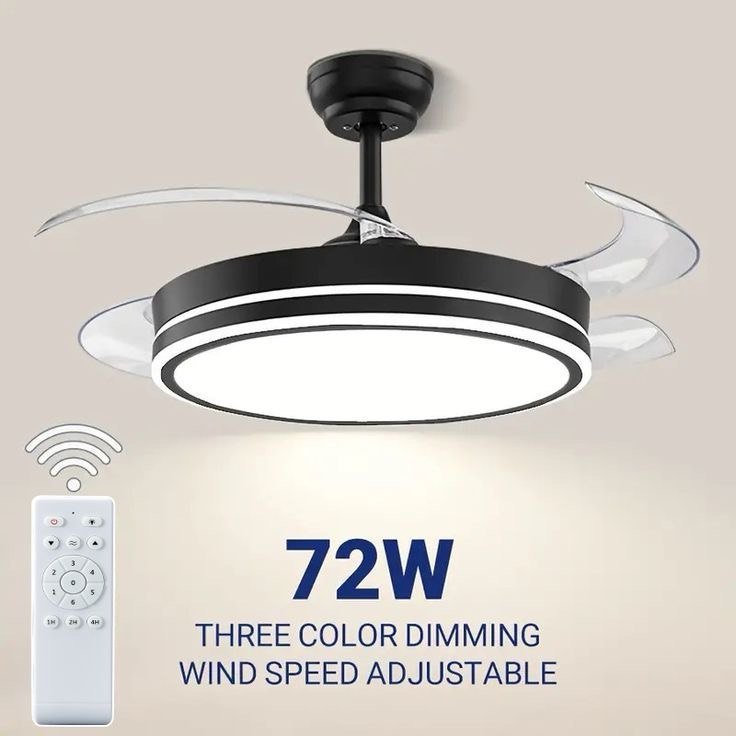 Smart Ceiling Fan with Remote and LED Light
