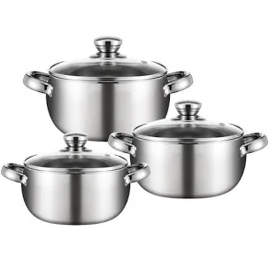 Stainless Steel Soup Pot- 8 Pieces ( SCS-455)