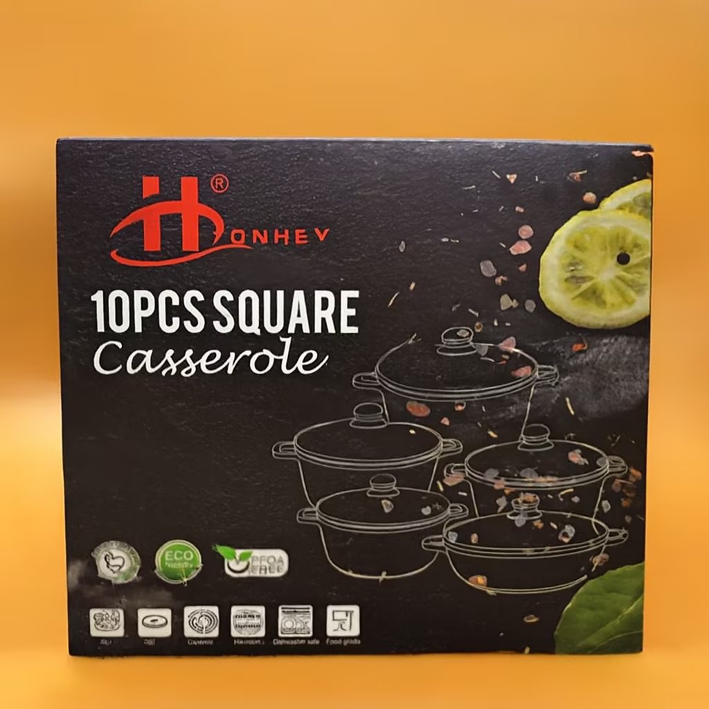 Honhey Square Casserole Cookware Set (DN-ML-11PCS)