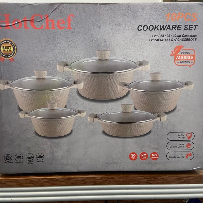 Hotchef 10-Piece Cookware Set (YTG191)