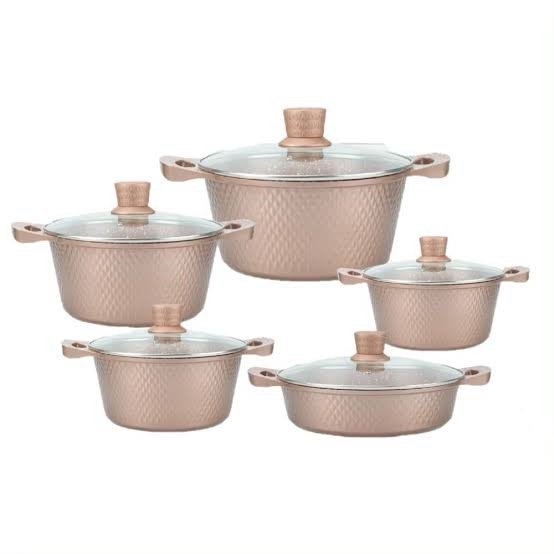Hotchef 10-Piece Cookware Set (YTG191) - Image 4